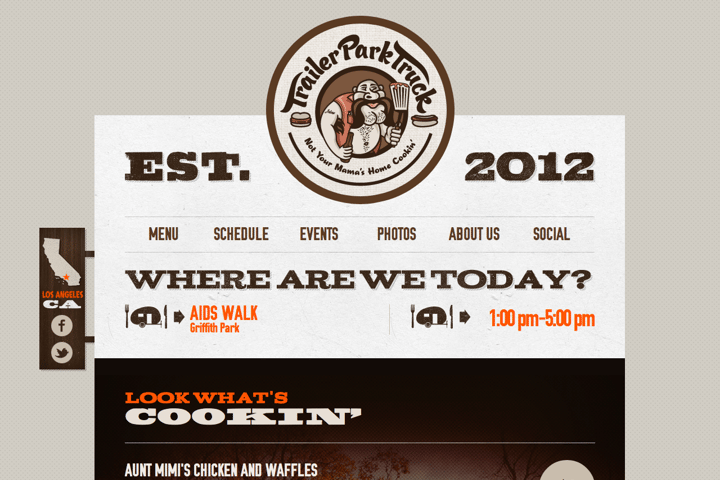 Trailer Park Truck website preview